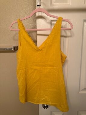 Old Navy Bright Yellow V-Neck top